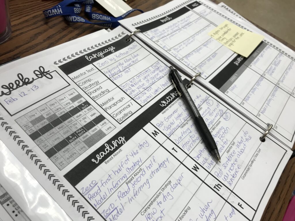 Teacher Planner Book