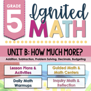 Ignited Math Grade 5 Unit B