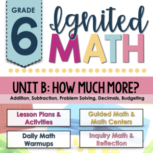 Ignited Math Grade 6 Unit B